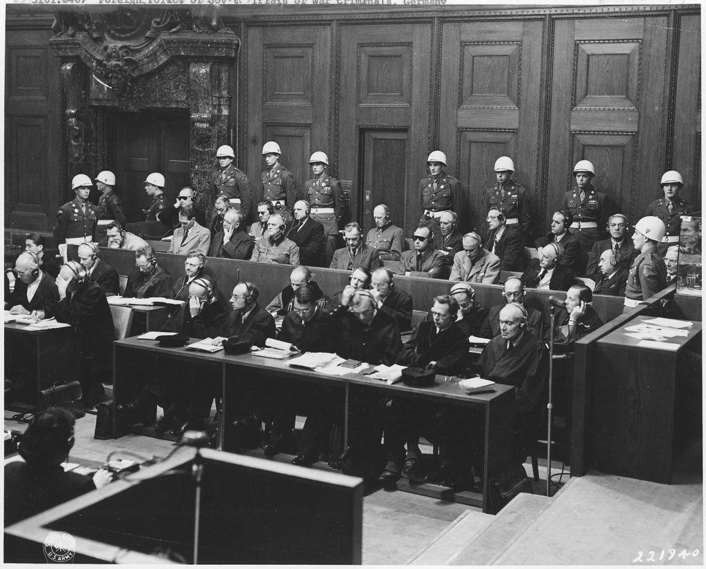 After the war, German war crime trials took place.
